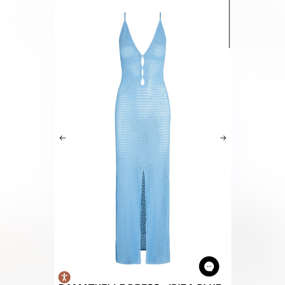 Monday Swimwear Blue Backless Dress